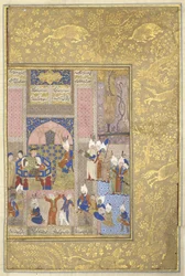 Alexander speist mit dem Kaiser von China, ca. 1525-50